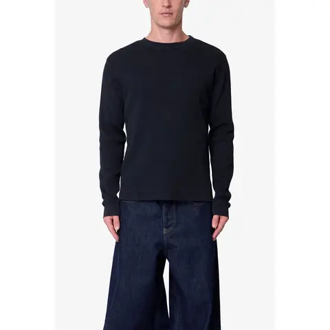 mnml Basic Thermal L/S Tee - Black