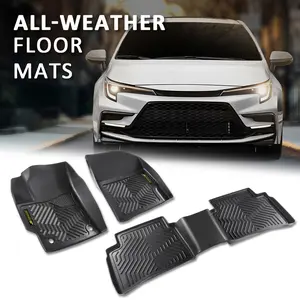 TPE Car Floor Mats Fit for 09-24 Toyota Corolla 3PCS Cargo Liners, Anti-Slip Trunk Mat Accessories Automotive Interior Accessories Custom Upgrade All-Weather