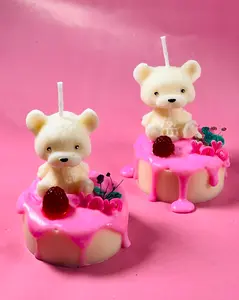 Bear Cake Candle
