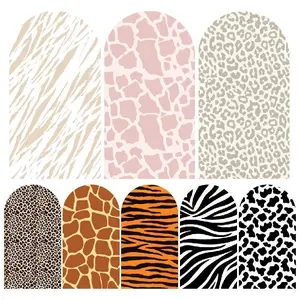 15-day 2D Flat Delivery Animal Fur Patterns Arch Backdrop Cover for Safari and Jungle Theme Events