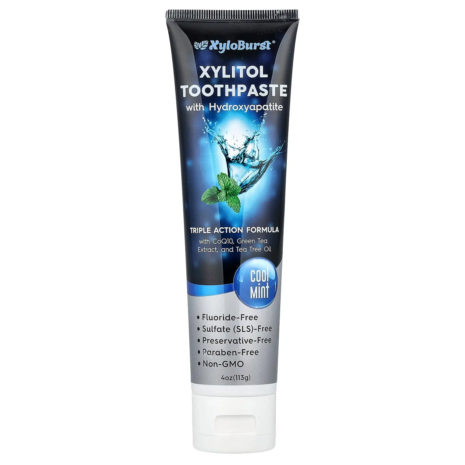 Xyloburst Xylitol Toothpaste with Hydroxyapatite, Cool Mint, 4 oz (113 g)