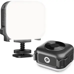 Light with Cold Shoe Mount for  Nano/Action 6/5 Pro, 4 Adjustable Brightness Modes Quick Release for Nighttime Outdoor Video Recording and (Cold//Warm White/Warm Yellow)