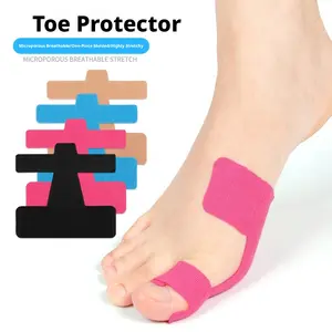 (6piece)Breathable bunion relief pad Pre-cut elastic anti-abrasion kinesiology tape for toe protection, bunion fixation and support, sports bandage adhesive big toe straightener for bunion pain