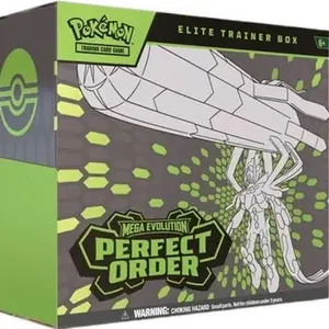 Mega Evolution Perfect Order Elite Trainer Box - Complete Collection for Card Collectors and Enthusiasts