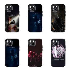 Sleep Token Floral Logo Phone Case - Pink Flowers & Band Symbol Cover-for iPhone17 ProMax /16/15/14/13/12/11 Plus for Samsung phones, suitable for both men and women,  Perfect Gift for Women Men.A gift for the fans