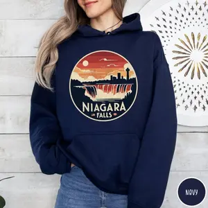 Niagara Falls Hoodie Canada Traveler Sweater Family Trip Shirt Waterfall Lover Gift for Family Vacation Sweatshirt Buffalo New