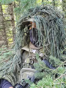 Deep Woods Viper Style Ghillie Hood (Fully Garnished)