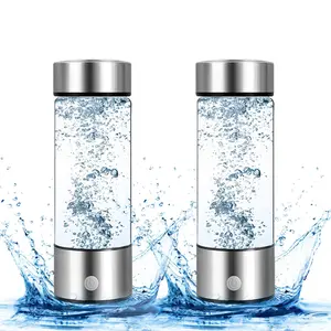Hydrogen Water Bottle Set, 2pcs Hydrogen Water Generator, Water Glass Cup Rich in Hydrogen for Home School Outdoor Travel