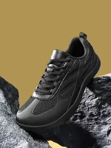 New Couple Shoes, Casual Sports Sneakers, Barefoot Comfortable Wide Head, Soft Rubber Sole, Low Top Lace-Up Design, Mesh Fabric, All Seasons