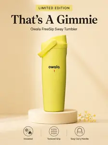 Limited Edition Owala FreeSip Sway 32oz – “That’s A Gimmie” Bright Yellow Tumbler