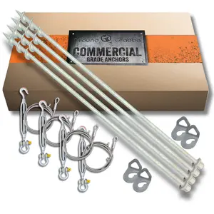 Complete Ground Anchor System – Tiny Homes, Site Offices & Containers