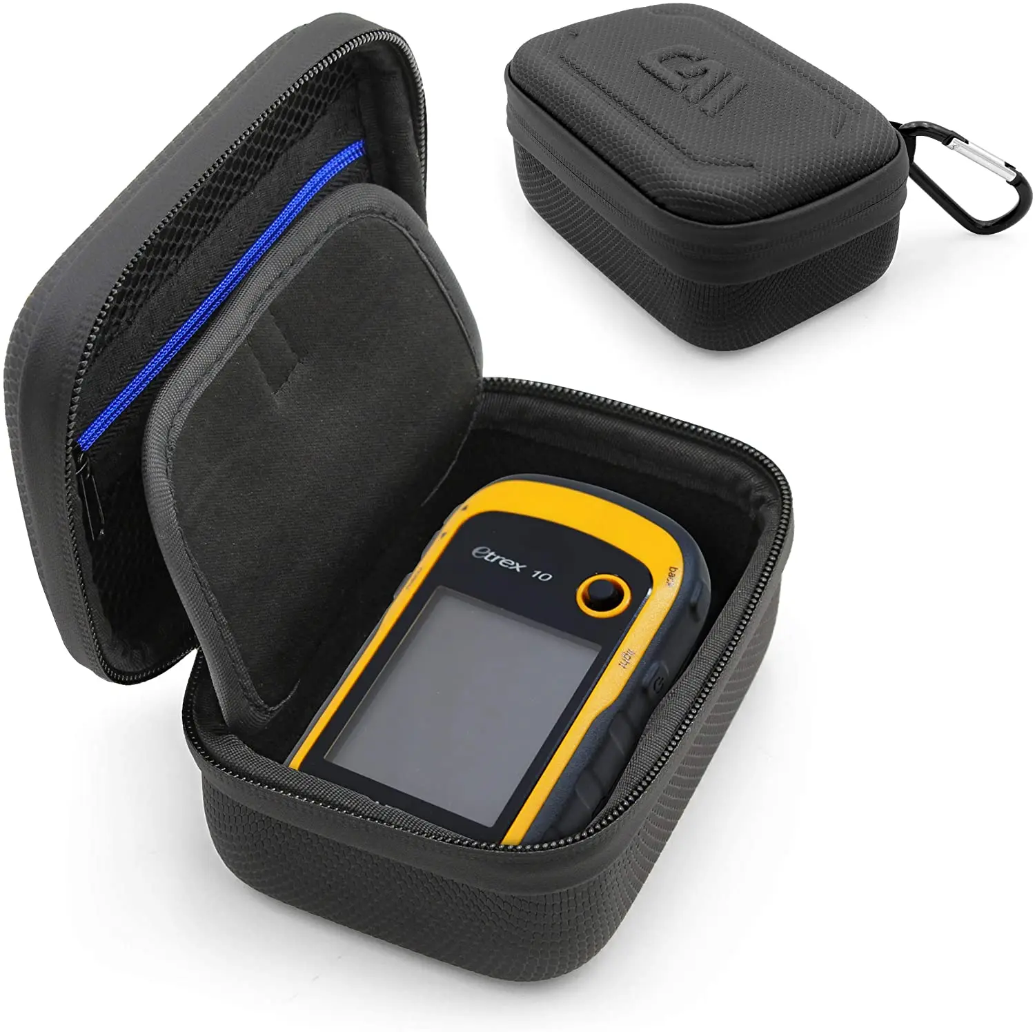 CASEMATIX Hard Shell Travel Case Fits Garmin eTrex SE 2.2, 22x, 30x, Touch 35 & More - Protective Carrying Case with Lanyard and Carabiner - Compact