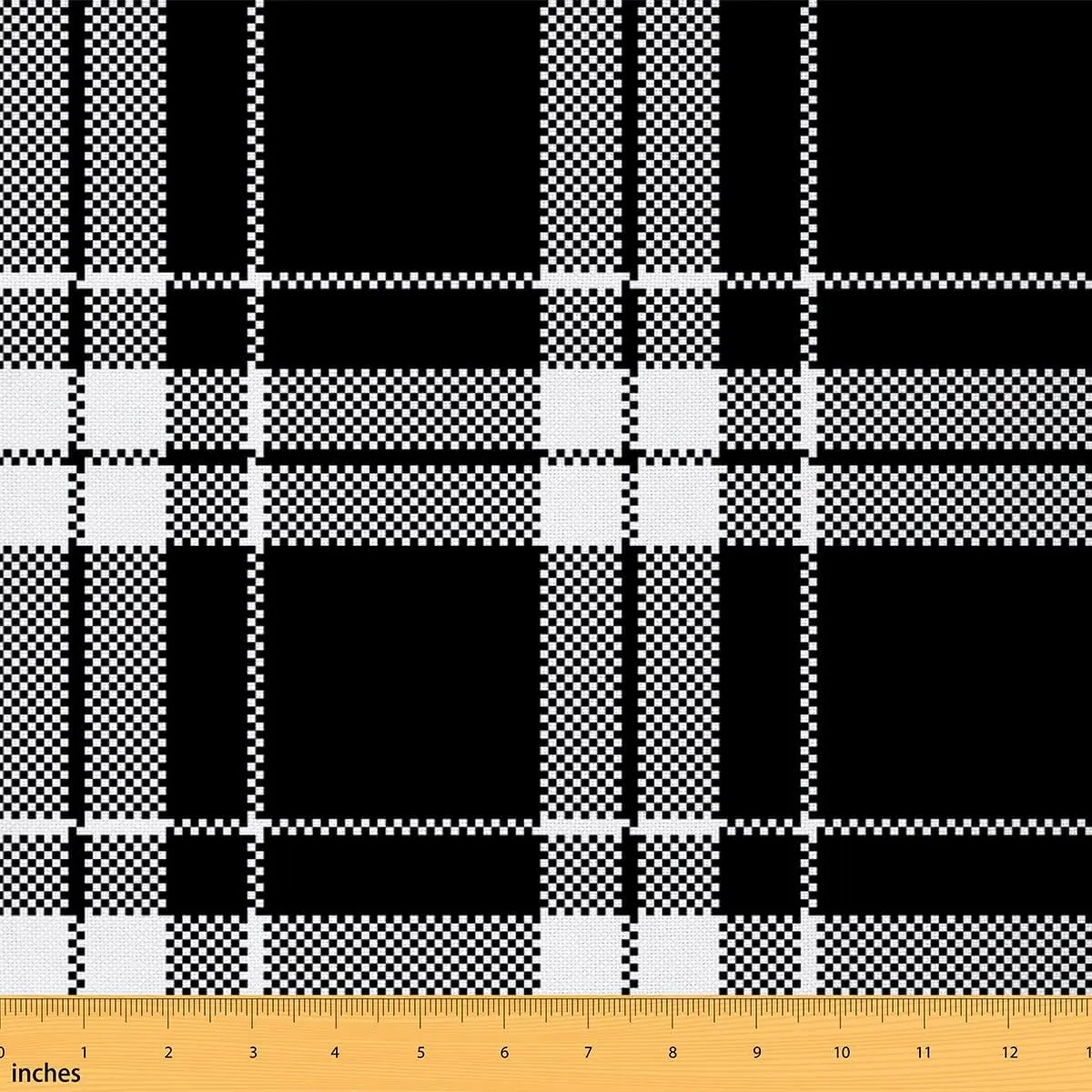 Plaid Upholstery Fabric,Vintage Buffalo Check Plaid Outdoor Fabric by The Yard,Farmhouse Gird Geometric Fabric for Upholstery and Home DIY Projects, Checkered