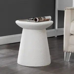 JONATHAN Y Hollie 18" Minimalist Modern Drum Indoor/Outdoor Accent Table Pedestal