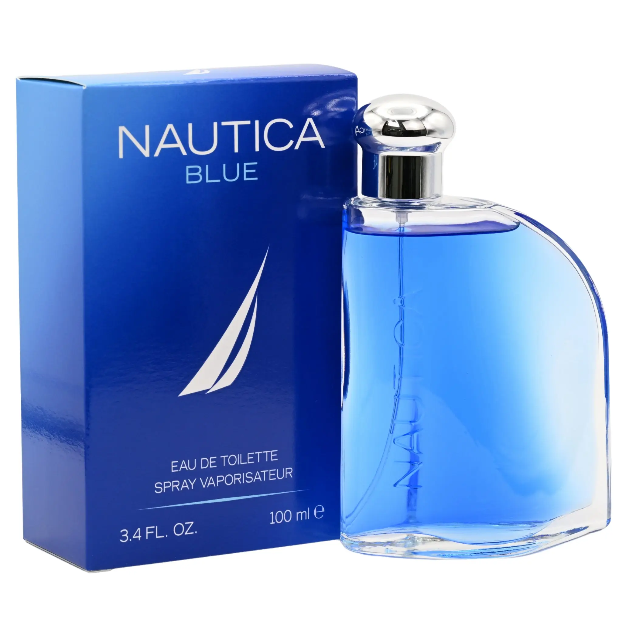 Nautica Blue Eau de Toilette for Men - Fresh Aromatic Marine Fragrance with Pineapple, Water Lily & a Musky Finish - 3.4 oz