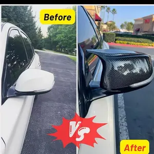 Infiniti Q50 Q60 2014-2022 Rear Carbon Fiber M3 Style Side Mirror Cover Cap