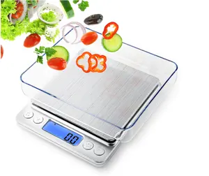 Rechargeable Food Scale with Grams & Oz, Multifunction Kitchen Scale for Cooking, Baking Measuring, USB Charging Cable, Nutrition, Calories, Weigh