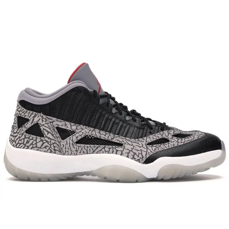 Jordan Men's 11 Retro Low IE Black Cement, from StockX