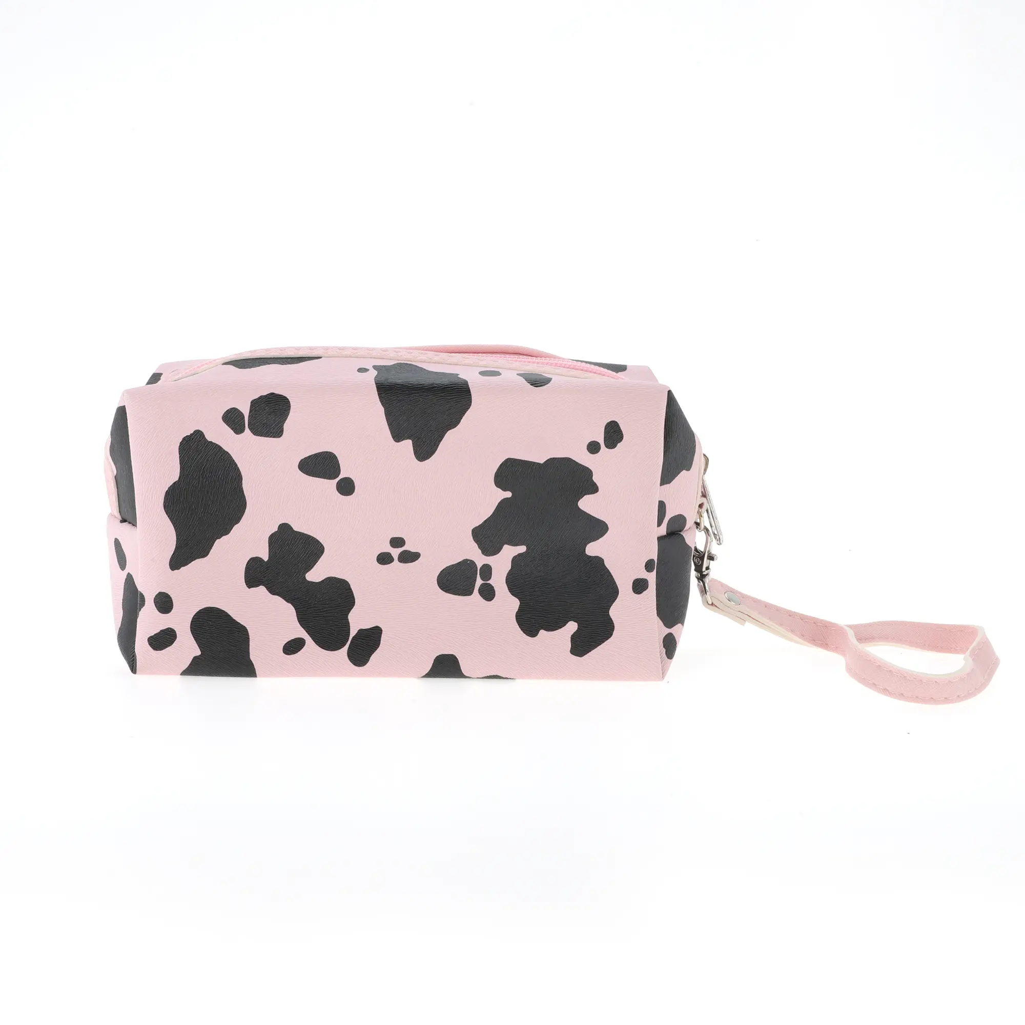 VOCOSTE 1pc Women's Cow Pattern Pillow Makeup Bag for Travel Vacation