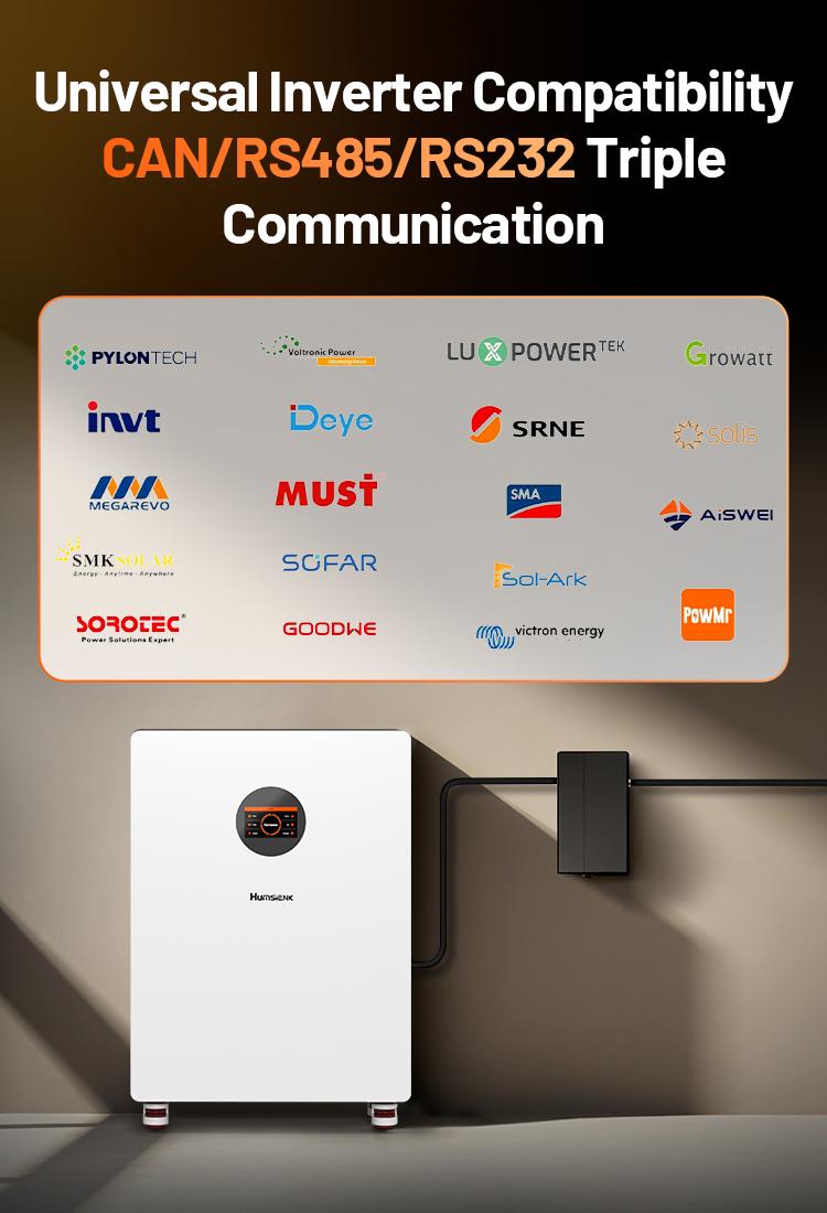 【2PACK】【Truck Delivery】HumsiENK 48V 314Ah LiFePO4 Lithium Battery - Offgrid power & Solar System Compatible, Bluetooth, Active Balancing, Wall-Mounted, 16kWh,  LCD Monitor, Grade A Cells, 15000+ Cycles, 10-Year Lifespan for Home Energy Storage