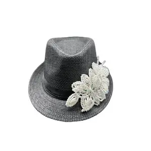 Tembleque Fedora Hat - Black Panama Hat