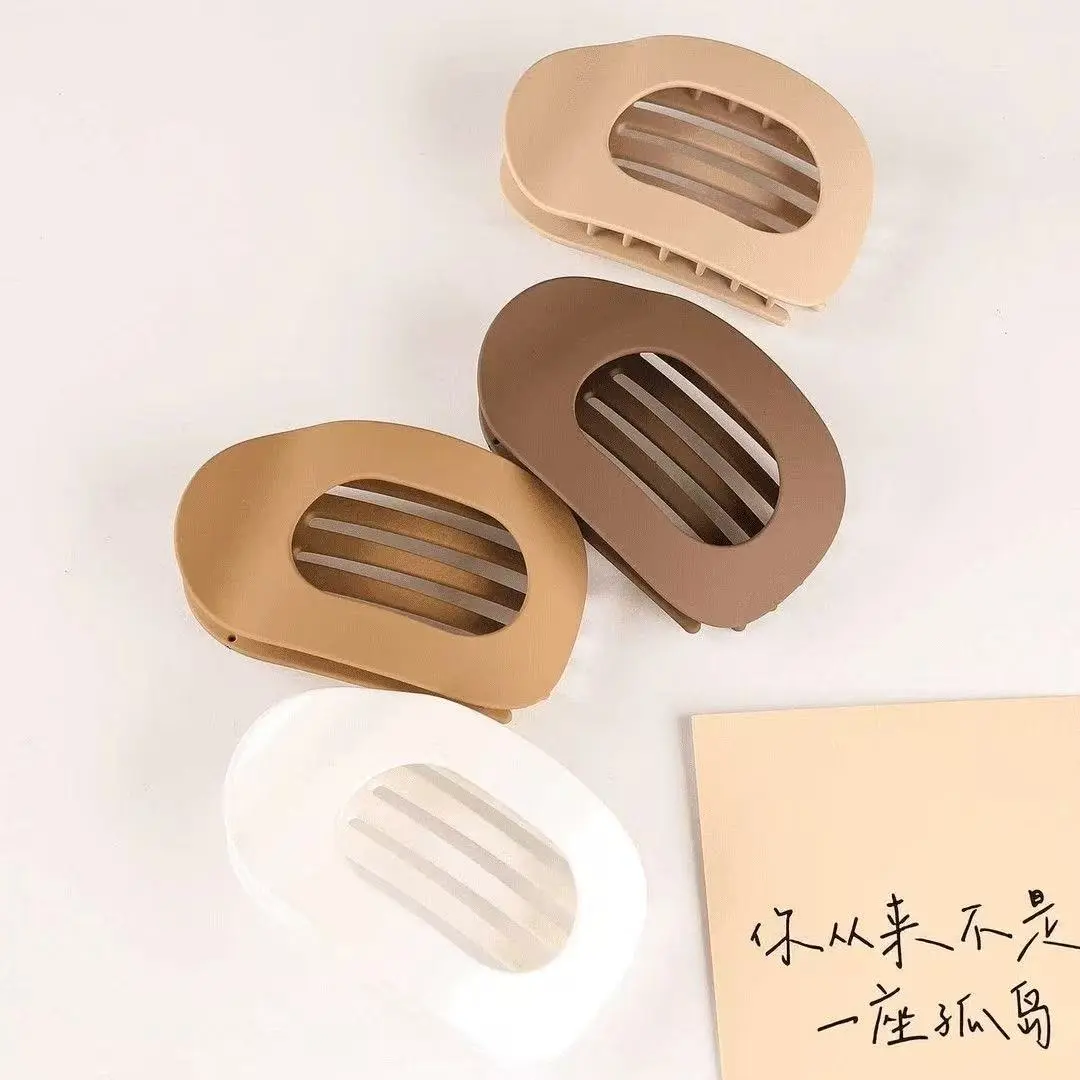 Flat Hair Claw Clips for Women Matte Medium Clips for Thick & Thin Hair Comfortable Everyday Use Office Yoga Party Casual Styling 4PCS C Set