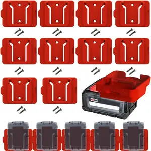 Holder for Milwaukee M18 18V  (No ), 10Packs Wall Mount  Storage for Wall, Work Van, Shelf, Toolbox