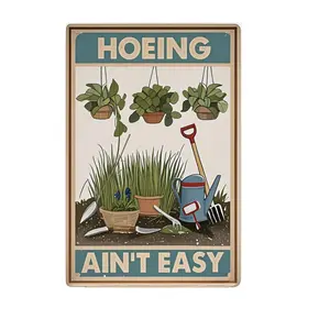 Funny Garden Sign – Humorous Decorative Metal Sign for Plant Lovers, Durable, Waterproof, Suitable for Gardens, Yards, Balconies, Kitchens, Cafes, Farms, and Outdoor Spaces – 8x12 Inches