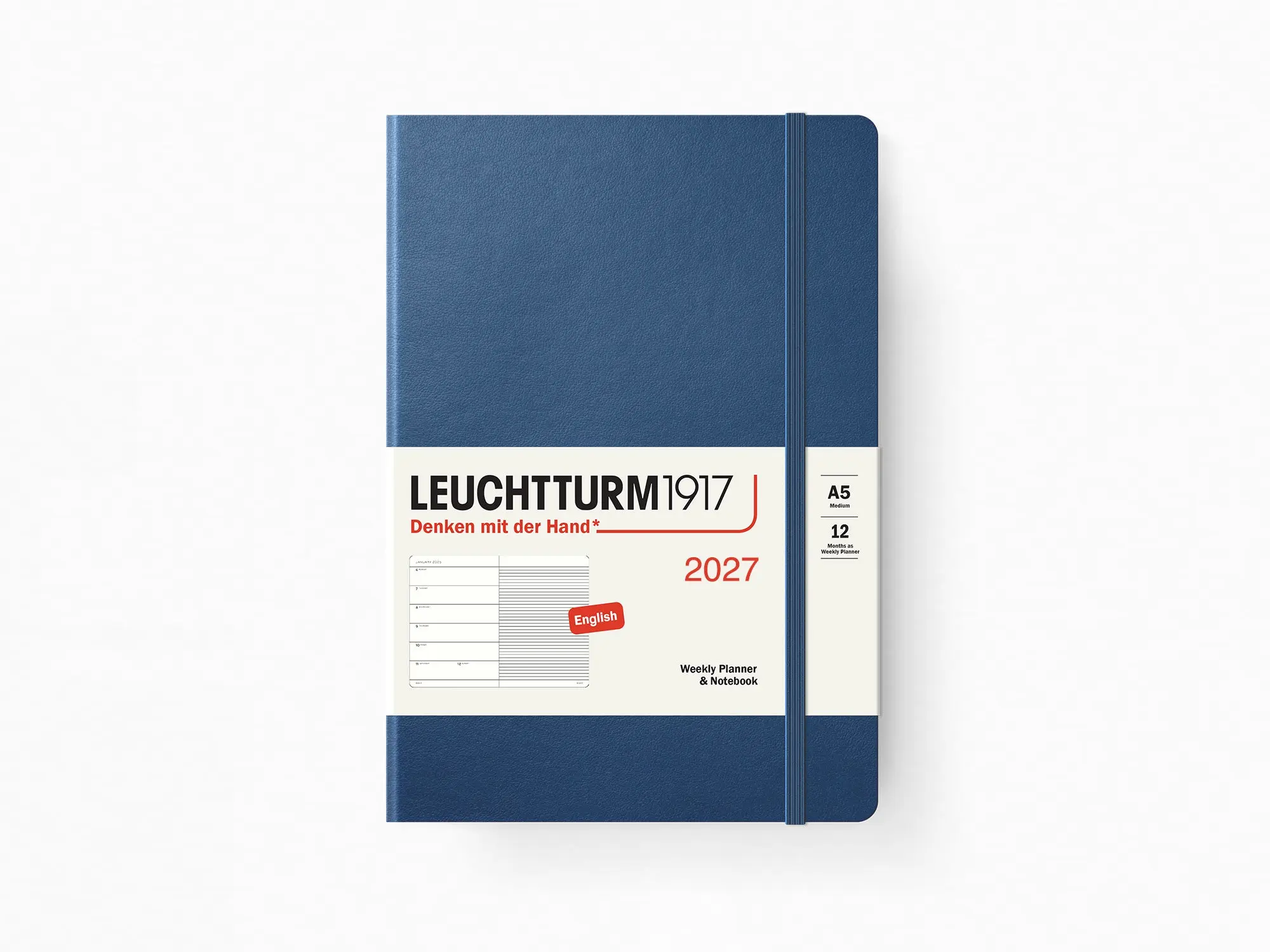 2027 Leuchtturm 1917 Weekly Planner & Notebook - INDIGO Softcover