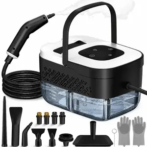 Portable Steam Cleaner with 6 Adjustable Steam Levels, 221°F High-Temperature Handheld Steamer with Fast Heat-Up, Multi-Purpose Cleaning Machine for Kitchen, Bathroom, Sofa, Car, Windows, Tiles and Grout