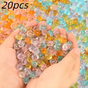 20 Piece Glow-In-The-Dark Chicken Decorations, Figurine Ornaments, Home Decoration, Gift Ideas, Miniature Model Collectibles, Party Favors, Halloween Gifts