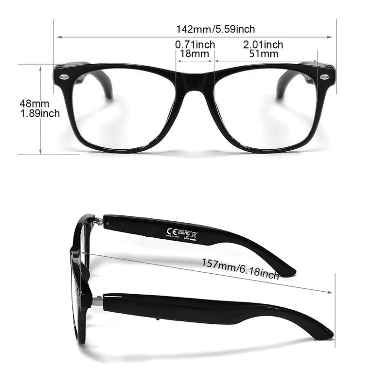 KOIPSSE smart glasses AI translation headphones TWS wireless smart device HIFI sound quality multi-function glasses BT5.4 black technology glasses unisex dual touch rechargeable long battery life can make phone calls sunglasses, Smart Audio Glasses