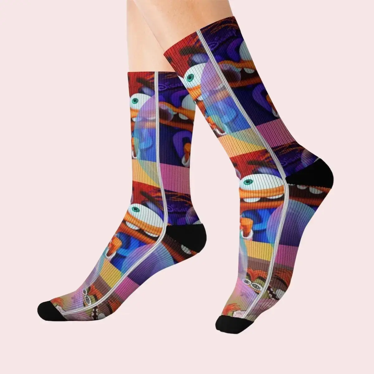 Unisex Anxiety-Reducing Ribbed Slipper Socks