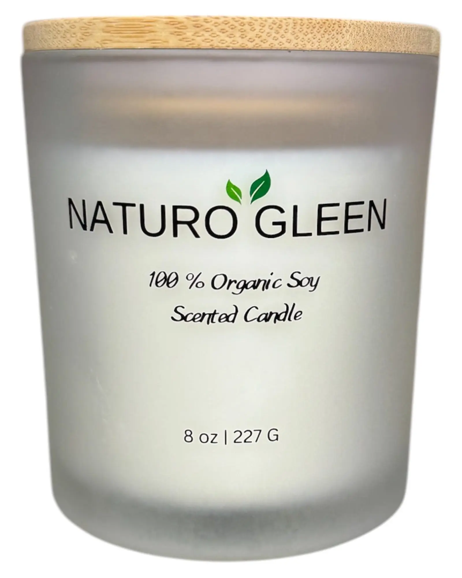 Peppermint & Eucalyptus 100 % Organic Soy Candle - Relax & Breath - Peppermint & Eucalyptus