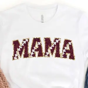 Mama Football Chenille Patch