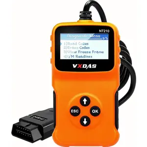 VXDAS NT210 OBD2 Scanner Diagnostic Tool, Car Check Engine Light Code Reader, Read & Clear Engine Fault Codes, I/M Readiness, Freeze Frame, VIN Lookup for 1996+ OBDII Vehicles