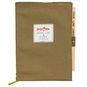 Fishing Canvas Notebook with Pencil