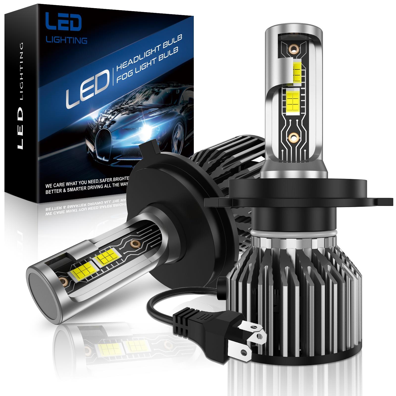 H13 LED Headlights High Low Beam Bulbs Extremely 6000K Bright White 36000LM
