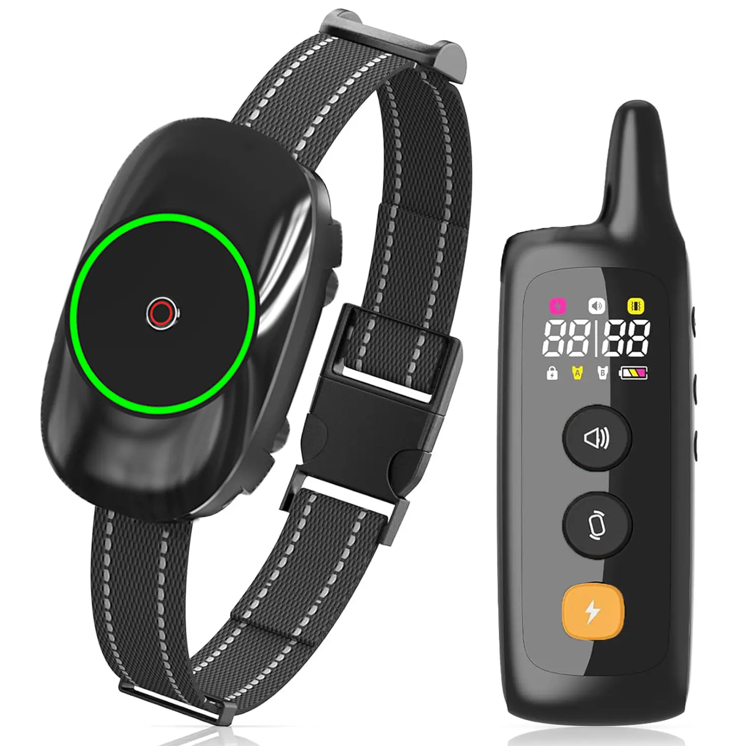 Shock Collar for Dogs - 2600ft Waterproof Rechargeable Dog Electric Training Collar with Remote for Small Medium Large Dogs with Beep, Vibration, Safe Shock Modes (10-130 Lbs)