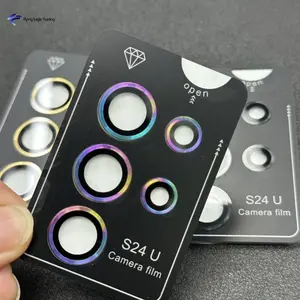 Compatible with Samsung Phone Camera Lens Camera Film Camera Lens Protector Glass for Samsung Galaxy S25 Ultra 24/25 Plus S24 Ultra 24 FE Full Cover Lens Metal Protector Ring Accessories