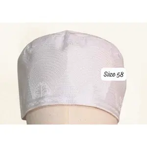 Topi Kufi in White