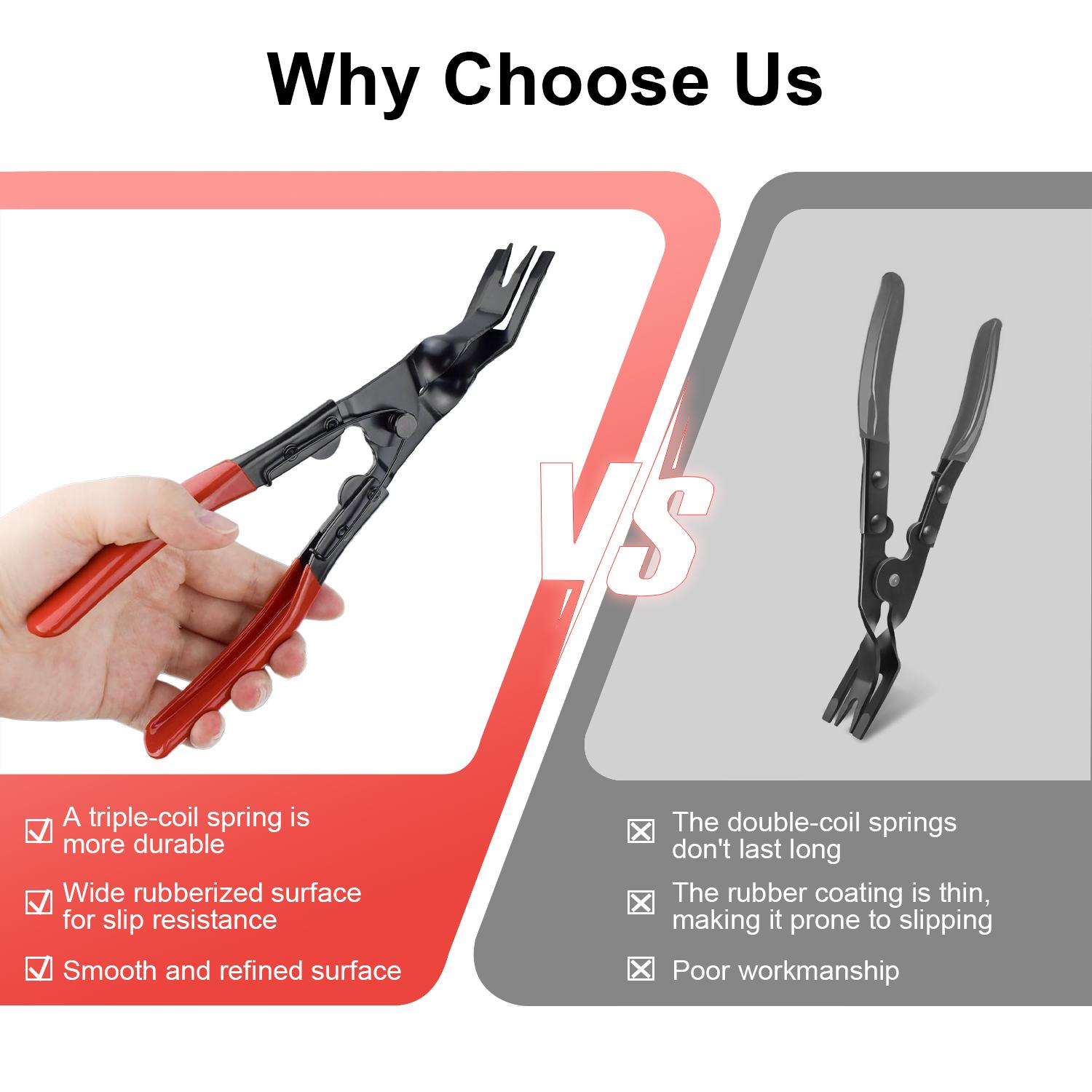 Automobile Interior Upholstery Trim Clip Pliers Remover Tool, - Car Panel Upholstery Trim Clip Removal Tool Plier, Interior Clip Fastener Rivet Push Pin Panel Pliers, Repair Tool for Car Vehicle Dashboard Clip Remover Plier Automobile Interior Upholstery Trim Clip Pliers Remover Tool, - Car Panel Upholstery Trim Clip Removal Tool Plier, Interior Clip Fastener Rivet Push Pin Panel Pliers, Repair Tool for Car Vehicle Dashboard Clip Remover Plier