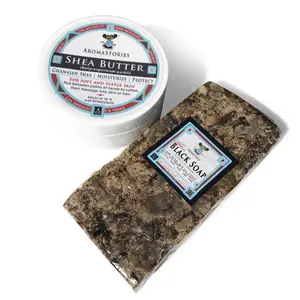 Ghanaian Shea Butter and Black Soap Set