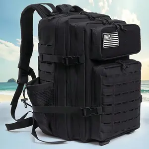 Designer bags 45L Tactical Backpack for Men and Women Pack Bag Small School Rucksack with Bottle Holder camping equipment Hiking Backpacks super value Durable Canvas