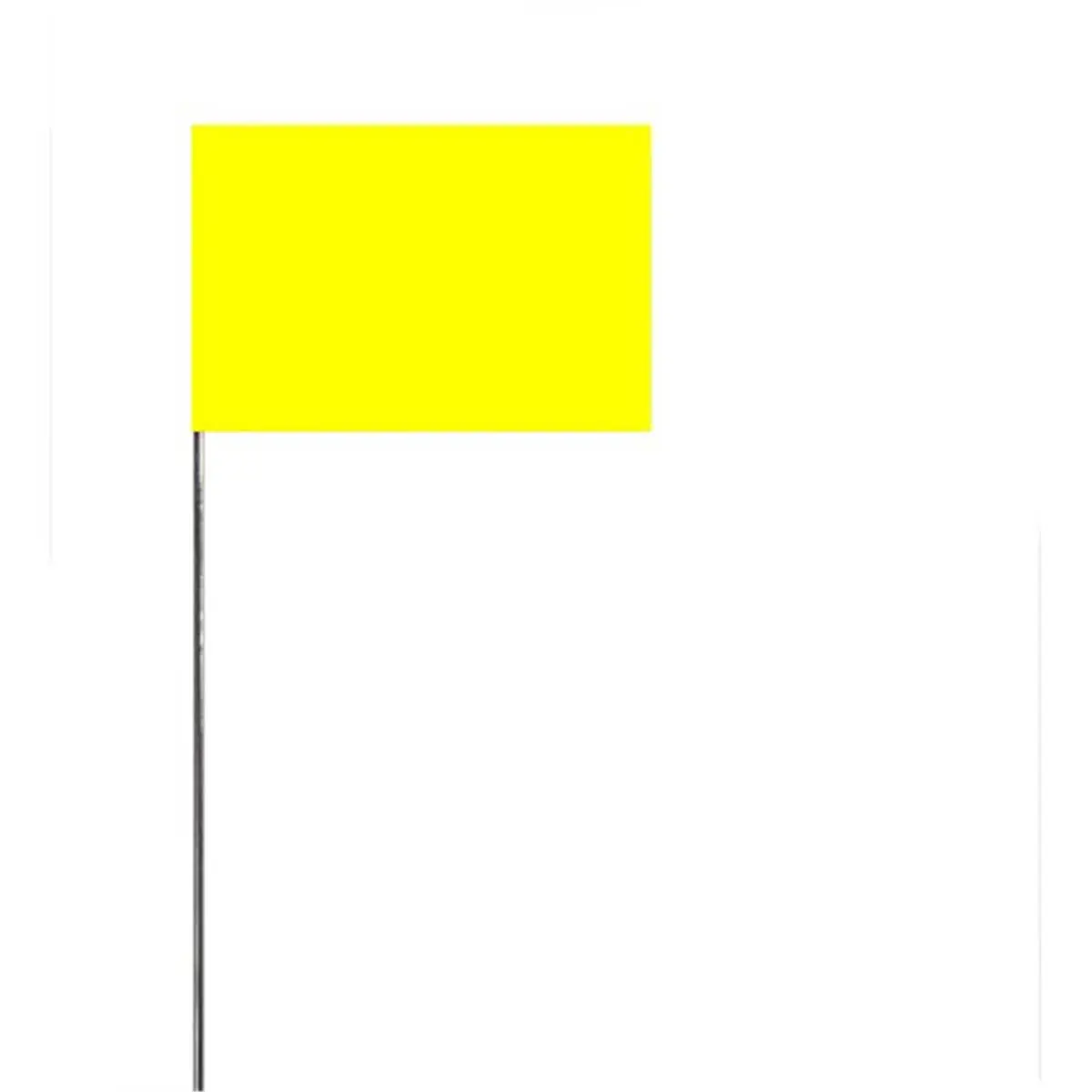 212 MAIN Outdoor Survey Flag Stakes - FYG21100 Model, Yellow, 100-Count Bulk Bundle