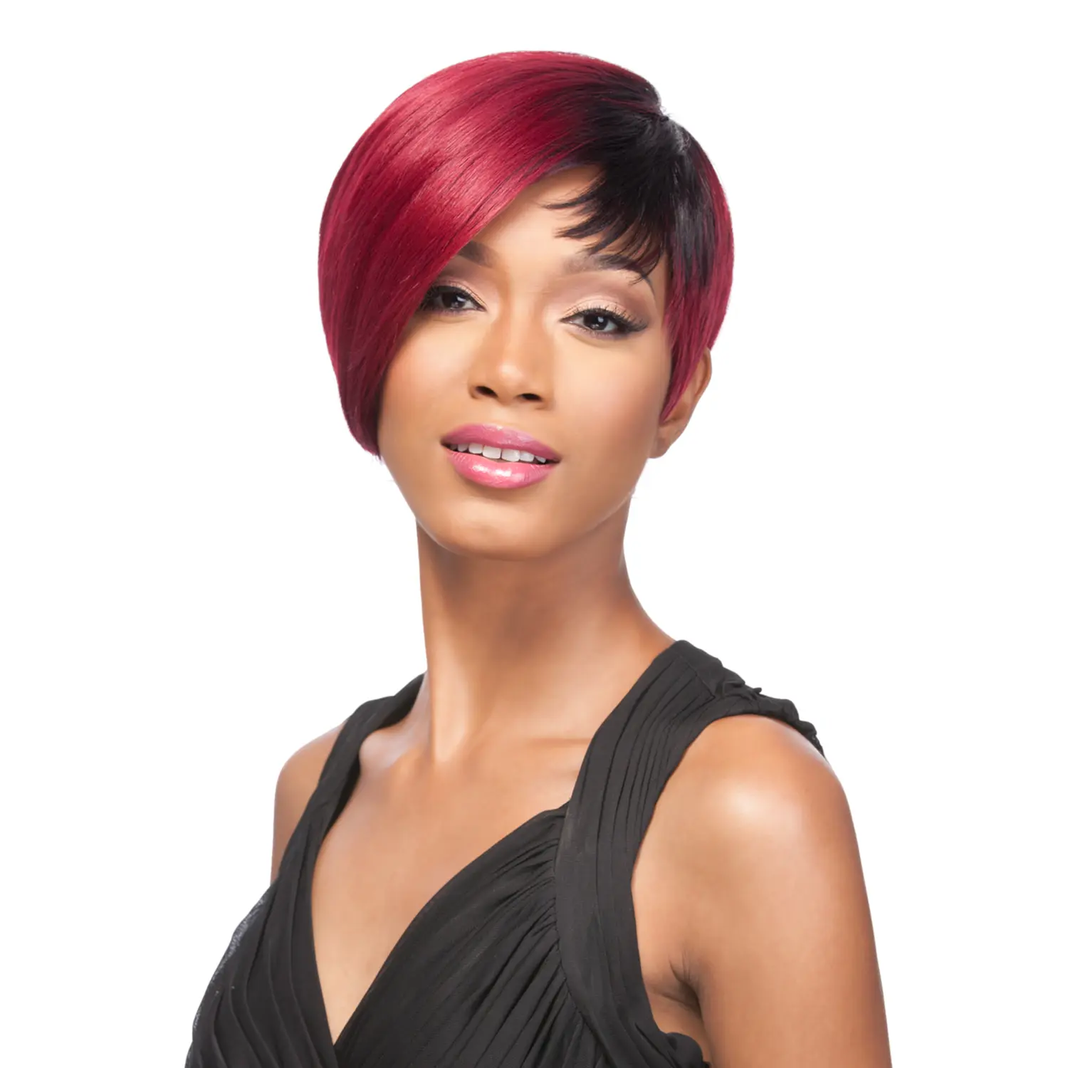 It's A Wig Q Cristine Long Straight Synthetic Wig for Women, High Heat Resistant Fibers, Curling Iron Safe up to 400°F, Straight Synthetic Wigs