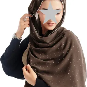 Rhinestone hijab/Hijab for Women Premium Chiffon Hijab Rhinestone Hijab Scraf for Women Muslim