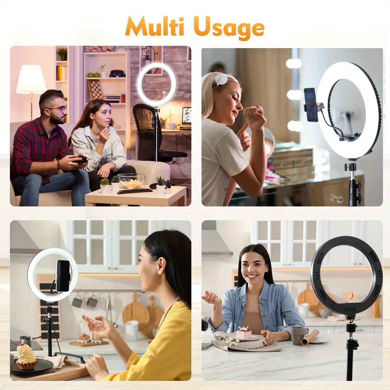 Generic Ring Light 10 Pouces Multicolore avec Trépied & Support Téléphone – Éclairage Pro pour Selfies, Maquillage, TikTok & YouTube ! - Prix pas cher | CI Generic Ring Light 10 Pouces Multicolore avec Trépied & Support Téléphone – Éclairage Pro pour Selfies, Maquillage, TikTok & YouTube ! - Prix pas cher | CI
