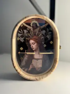 St. Dymphna - MADE TO ORDER Altar Piece | Catholic Altar Decor | Handmade Catholic Gift