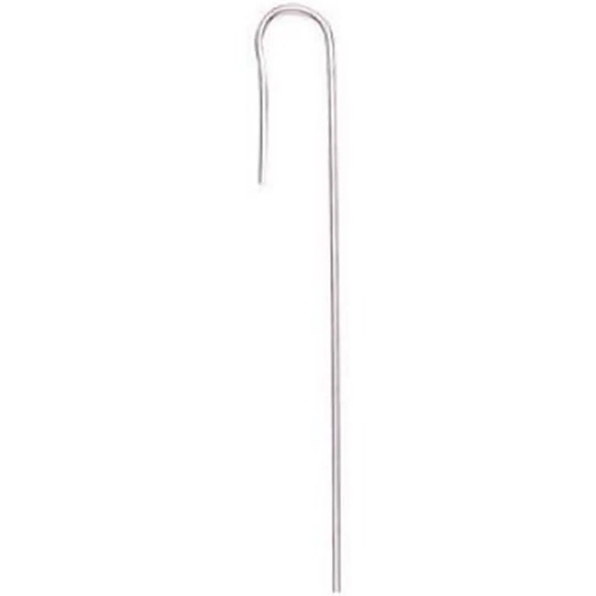 Raindrip 8 in. Galvanized Wire Hook Stakes with Durability for Securing Drip Irrigation Lines and Tubing, Silver, 25-Pack (Sports & Outdoor Camping & Hiking Tent Accessory), Securely Hold Lines, Hiking / Light Outdoor, Functional, Metal